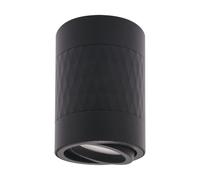 Lampada Da Soffitto Nera Orientabile Ø 7 Cm H: 10 Cm Piccola GU10