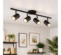 Lampada Da Soffitto Nera Per Cucina Con Portalampada GU10 Orientabile [EEK: Non valutato]