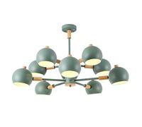 Lampada da soffitto nordica per Soggiorno, Moderna e Minimalista, per Camera da Letto, Studio, Sala da Pranzo, Illuminazione Interna, 8 Teste, Luce a Tre Colori