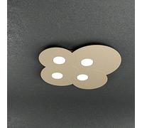 CLOUD PLAFONIERA 4 LUCI QUADRA SABBIA 1128-PL4-SA