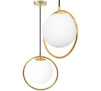 Lampada Da Soffitto Pensile Di Vetro Palla Oro Bianco Oro APP430-1CP