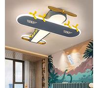 Lampada da soffitto per Aereo LED 59W Plafoniera Creativa Moderna dimmerabile Lampada per cameretta dei Bambini Lampadario in Metallo Paralume in Acrilico Camera dei Ragazzi Camera da Letto Scuola