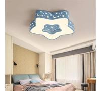Lampada da Soffitto per Bambini Lampada A LED Nursery Star Moon Plafoniera A LED Illuminazione A Soffitto Dimmerabile con Telecomando Luce Dell'isola Fairy Light Camera da Letto per, Blue, 40cm