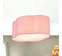 Lampada Da Soffitto Per Bambini Rosa 2X E27 L: 40 Cm Lampada A Nuvole
