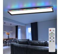 Lampada Da Soffitto Per Camera Da Letto Con Dimmer E Telecomando RGB LED H 6 Cm [EEK: Non valutato]