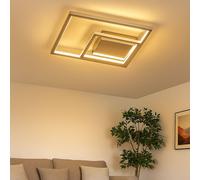 Lampada Da Soffitto Per Soggiorno E Sala Da Pranzo 3 Fiamme Argento LED L 30 Cm