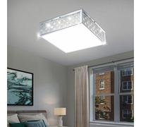Plafoniera a LED da 18 watt con motivo cromato per illuminazione lampada Globo 41614
