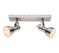 Lampada da soffitto Plafoniera Faretti orientabili Lampada da soggiorno Metallo Nichel Bianco