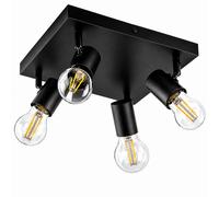 Lampada da soffitto Plafoniera SPOT TUBA Riflettore Apparecchio Alogeno 4x E27 G