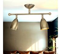 Lampada Da Soffitto Premium In Ottone Bronzo 2-FL Spot Orientabile