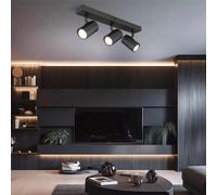Lampada Da Soffitto Regolabile Grigia 3 Fiamme L 39 Cm [EEK: Inaditato]