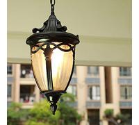 Lampada da soffitto regolabile in stile vintage, impermeabile, per interni ed esterni, elegante lanterna per balcone, patio, giardino, decorazione rustica