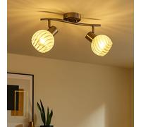 Lampada Da Soffitto Regolabile In Vetro Per La Cucina 36 Cm [EEK: Inaditato]