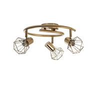 Lampada Da Soffitto Retro In Ottone Regolabile Per Soggiorno Spot Faretto