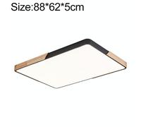 Lampada da soffitto rettangolare a LED a macaron in legno, impensazione dimming,