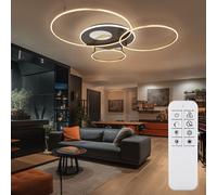 Lampada Da Soffitto Ringi Dimmer Specchio Effetto 3D Timer Luce Notturna [EEK: Inaditato]
