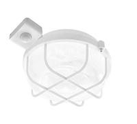 Lampada da soffitto rotonda a LED HV, 5 W, 210 mm, 610 lm, Ra > 80, 4000 K, IP44, IK06, diffusore PC bianco con griglia con sensore di presenza PIR i efficienza energetica A +
