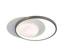 Lampada Da Soffitto Rotonda Design Luna Grigia Bianca D 36,9 Cm [EEK: Inaditato]