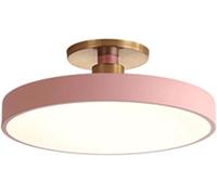 Lampada da Soffitto Rotonda Minimalista Nordica A LED, Lampada da Soffitto Semi-incassata, per Guardaroba, Corridoi, Cucine, Corridoi, Ingressi, 50cm-Pink, Infinitely Dimmable