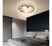 Lampada da soffitto rotonda semplice a LED oro/nero - Lampada da soffitto for camera da letto, sala da pranzo, studio,lampada un aspetto elegante