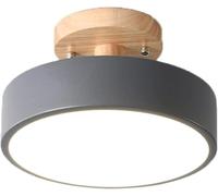 Lampada da soffitto Semi-incassata con Decorazione Rotonda a Forma di Tronco, Lampada da corridoio Circolare, Lampada da soffitto Moderna dimmerabile, Applique da Parete