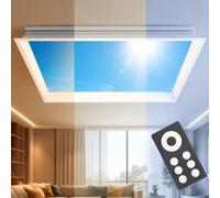 Lampada Da Soffitto Smart Blue Sky, Plafoniera Led Soffitto SunA-60*120 | Lampada Da Soffitto Con Lucernario Artificiale E Telecomando, Una Luce Che Migliora L'Umore Simulando Il Cielo