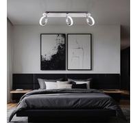 Lampada Da Soffitto Spot Con 3X LED In Cromo Orientabile Per Soggiorno