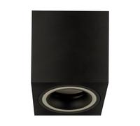 Lampada Da Soffitto Spot Nero GU10 B: 8 Cm H: 10 Cm Piccola Quadrata Alluminio