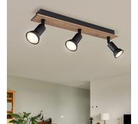 Lampada Da Soffitto Spot Regolabile Lampada Da Camera In Legno Marrone [EEK: Non valutato]