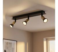 Lampada Da Soffitto Spotlampada Per Soggiorno Nera Oro Orientabile [EEK: Nicht bewertet]