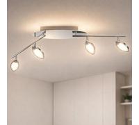 Lampada Da Soffitto Striscia Di Faretti LED 4 Fiamme Dimmerabile Regolabile