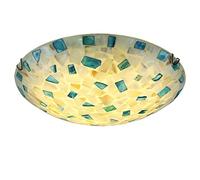 Lampada da Soffitto Tiffany da Incasso, Lampada da Soffitto A LED con Conchiglie Colorate Dimmerabile, Moderna Lampada A Sospensione retrò per Soggiorno Camera da Letto