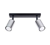 Sollux Lighting Winx lampada da soffitto 2x10 W nero-cromo SL.1367