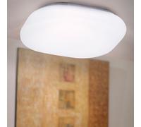 Lampada da Soggiorno Plafoniera Bianco Acciaio Caldo 1x LED Lunghezza 35cm