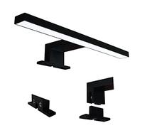 Lampada da Specchio LED Luce Bagno 30 cm 5W 230V 4000K / 6000K IP44 Mobili Cornice Armadio Trucco Applique Senza Sfarfallio Non Dimmerabile Bianco Naturale Neutro / Freddo (NERA 4000K - Luce Naturale)