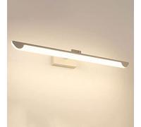 Lampada da specchio moderna for il bagno, lampada da specchio frontale a LED, lampada da parete in metallo for il bagno, luci for specchio da toeletta girevoli da 12 W,semplice e bello