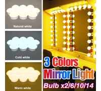 Lampada da specchio per trucco a LED Tavolo da toeletta Luce di riempimento Bagno Vanity Lampadina per la decorazione della camera da letto Luce notturna dimmerabile continua