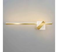 Lampada da specchio sopra lo specchio Compatible with il trucco, lampada da toeletta dorata, striscia lunga, illuminazione a parete a LED, lampada moderna lineare,Illuminazione per interni