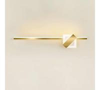 Lampada da specchio sopra lo specchio Compatible with il trucco, lampada da toeletta dorata, striscia lunga, illuminazione a parete a LED, lampada moderna lineare,Illuminazione per interni