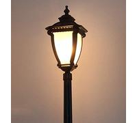 Lampada da Strada a palo Alto, Lampada da Strada Europea, Tradizionale, antiruggine, per Patio, Balcone, Victoria, Impermeabile, Lanterna in Vetro, Lampada a Colonna, Prato, Villa, Alluminio, Gia