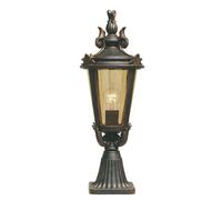 Lampada da Strada Esterno Lampada Presa di Luce H 56 CM Bronzo Giardino Acciaio [EEK: Non valutato]