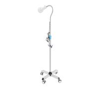 Lampada da studio mobile, altezza regolabile, lampada da terra Dental Mobile LED con 4 ruote universali, 2 con freni, girevole a 360°, ambulanza, ginecologia, saloni di bellezza