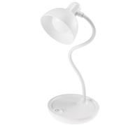 Lampada da tavolo 3x batterie AA 25 cm collo di cigno dimmerabile lampada da lettura a LED luce bianco caldo 3000k bianco