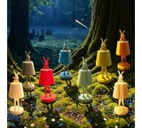 Lampada da tavolo a batteria a LED KARE Animal Rabbit, verde, IP54, 29 cm Kare