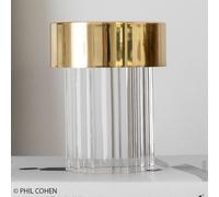 FLOS Last Order LED da tavolo ondulata IP20 oro Flos