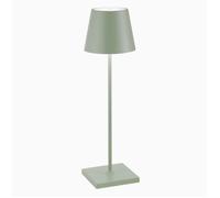 Zafferano Poldina Lampada ricaricabile LED, verde pallido - 38 cm
