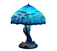 Lampada da tavolo a forma di fungo in resina colorata, altezza 15 cm, 30 cm, luce notturna, ricaricabile tramite USB, lampada da comodino per camera da letto, soggiorno, casa, ufficio, decorazione S