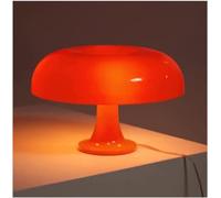 Lampada da tavolo a fungo a LED per la camera da letto dell'hotel, comodino, soggiorno, decorazione, estetica, retro, illuminazione moderna e minimalista, luci da scrivania (Colore : Oranje,