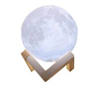 Lampada da Tavolo a LED 3D Accensione Touch a Forma di Luna