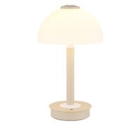 Lampada da tavolo a LED a forma di fungo, lampada da sala da pranzo con dimmer touch, color sabbia, H 31,5 cm